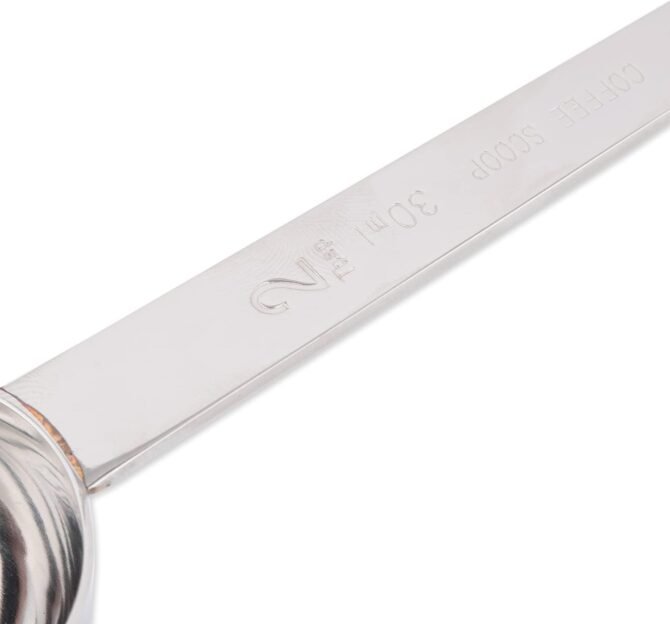 Coffee Measuring Spoon, Long Handled Stainless Steel Scoop Multi-purpose for Baking, Ground Coffee, Beans or Loose Leaf Tea, Double, 1-Tbsp/2-Tbsp - Image 2